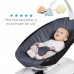 4moms rockaRoo Baby Swing, Compact Baby Rocker with Front to Back Gliding Motion, Smooth, Nylon Fabric, Grey Classic