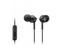 Sony MDREX110APB.CE7 Deep Bass Earphones with Smartphone Control and Mic - Metallic Black