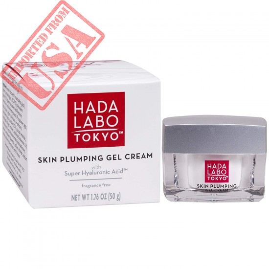 Hada Labo Tokyo Skin Plumping Gel Cream 1.76 Fl Oz - with Super Hyaluronic Acid & Collagen - 24 Hour Moisture & visible Line Plumping Fragrance & Paraben Free Non-Comedogenic (Packaging May Vary)