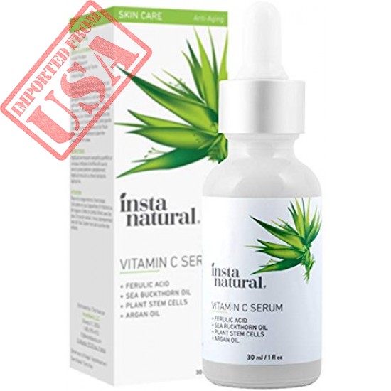 InstaNatural Vitamin C Serum with Hyaluronic Acid & Vit E - Anti Wrinkle Reducer Formula for Face sale in Pakistan