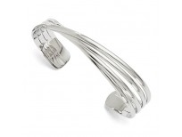 Buy ICE CARATS 925 Sterling Silver Twisted Slip On Bangle Bracelet Online in Pakistan