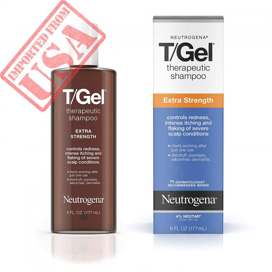 Neutrogena T/Gel Extra Strength Therapeutic Shampoo with 1% Coal Tar, Anti-Dandruff Treatment for Long-Lasting Relief of Itchy, Flaky Scalp due to Psoriasis & Seborrheic Dermatitis