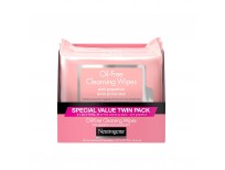 Neutrogena Twin Pack Oil Free Cleansing Wipes, Pink Grapefruit