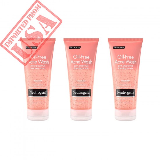 Neutrogena Oil Free Pink Grapefruit Acne Face Wash with Vitamin C