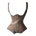 Buy Camellias Womens Gothic Steampunk Tesla Steel Boned Underbust Waist Training Corsets Vest Imported from USA