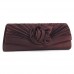 Buy Damara Women's Satin Pleated Flower Front Evening Bag Online in Pakistan