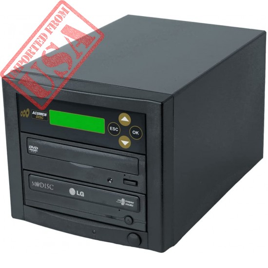 Acumen Disc CD DVD Disc Copier Duplicator System with LG 24x MDisc Burner Writer Optical Drive D01-BLG