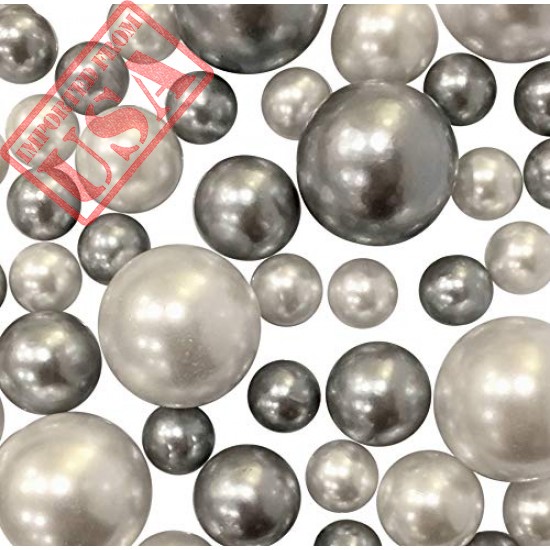Original No Hole Silver and White Pearls sale in Pakistan