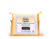 Neutrogena Deep Clean Oil-Free Makeup Remover Cleansing Face Wipes, Daily Cleansing Towelettes to Remove Dirt, Oil, and Makeup, 25 ct