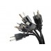 CablesOnline Short 3-Conductor PC Power Cord, 1Feet, 18AWG, NEMA 5-15p to IEC C13 Cable (5 Pack) (PC-111-5)