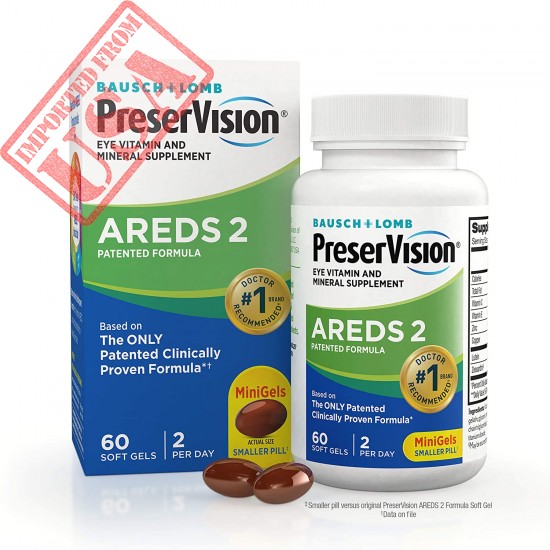 Buy Preser Vision AREDS 2 Vitamin & Mineral Supplement imported from USA