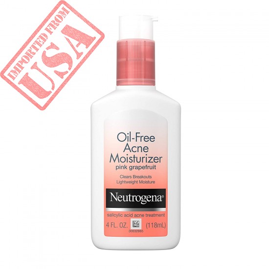 Neutrogena Oil Free Acne Facial Moisturizer with.5% Salicylic Acid Acne Treatment Sale in Pakistan