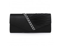 Buy Damara Womens Pleated Crystal-Studded Satin Handbag Online in Pakistan