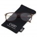High Fashion Metal Temple Horn Rimmed Clear Lens Eye Glasses imported from USA