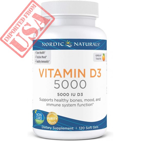 Buy Original Imported Vitamin D3 5000 by Nordic Naturals Online in Pakistan