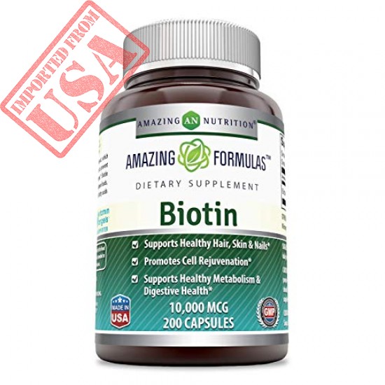 original biotin supplement supports healthy hair skin and nails promotes cell rejuvenation sale in Pakistan