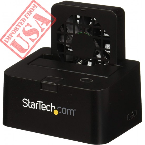 StarTech.com Hot-Swap Hard Drive Docking Station for 2.5"/3.5" SATA III Hard Drives - External eSATA/USB 3.0 Hard Drive Dock w/ UASP (SDOCKU33EF) , Black