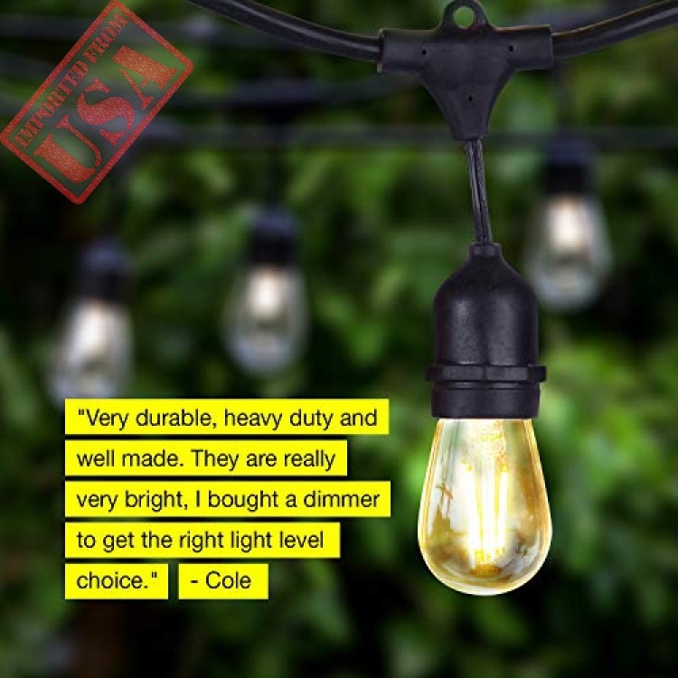 dimmable led edison string lights