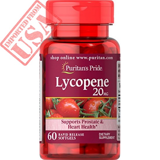 Puritans Pride Lycopene 20 Mg Softgels, 60 Count