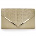 Buy BMC Womens Pale Khaki PU Leather Alligator Skin Pattern Clutch Online in Pakistan