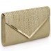 Buy BMC Womens Pale Khaki PU Leather Alligator Skin Pattern Clutch Online in Pakistan