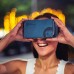 I Am Cardboard VR Box | The Best Google Cardboard Virtual Reality Viewer for iPhone and Android | Google Cardboard v2 Headset Inspired | Small and Unique Travel Gift Under 20 Dollars (Blue)