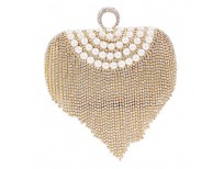 Buy Damara Womens Glitter Rhinestone Tassel Pearl Curve Handbag Online in Pakistan