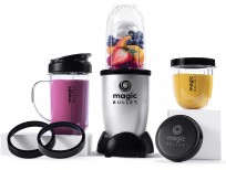 Magic Bullet Blender, Small, Silver, 11 Piece Set