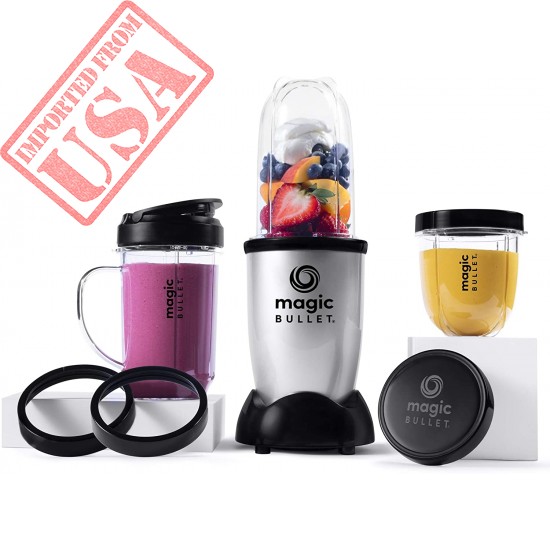 Magic Bullet Blender, Small, Silver, 11 Piece Set