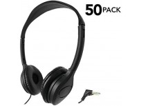 Shop 50 Pack Over The Head Low Cost Headphones in Bulk Imported from USA