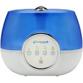 Pure Guardian H4810AR Ultrasonic Warm and Cool Mist Humidifier, 120 Hrs. Run Time, 2 Gal. Tank, 600 Sq. Ft. Coverage, Large Rooms, Quiet, Filter Free, Silver Clean Treated Tank, Essential Oil Tray