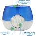 Pure Guardian H4810AR Ultrasonic Warm and Cool Mist Humidifier, 120 Hrs. Run Time, 2 Gal. Tank, 600 Sq. Ft. Coverage, Large Rooms, Quiet, Filter Free, Silver Clean Treated Tank, Essential Oil Tray