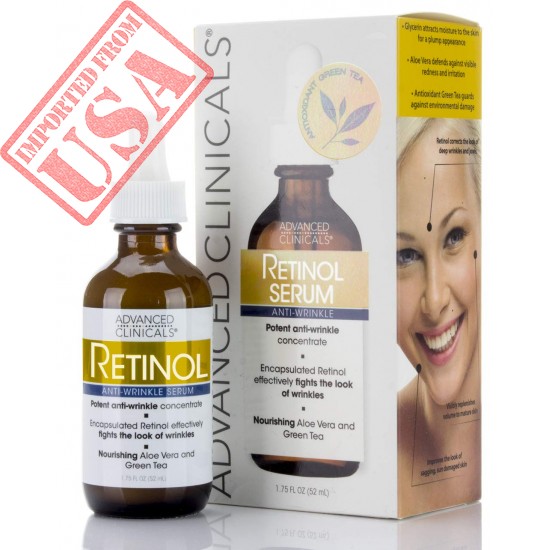 Original Advanced Clinical Professional Strength Retinol Serum. Anti-aging, Wrinkle Reducing imported From USA