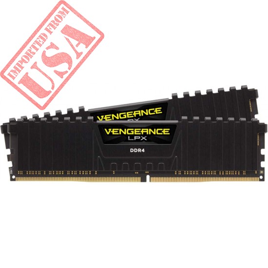 Corsair Vengeance LPX 16GB (2x8GB) DDR4 DRAM 3200MHz C16 Desktop Memory Kit - Black (CMK16GX4M2B3200C16)