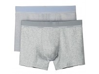 Separatec Men's Soft Supima Cotton Separate Pouch Trunks 2 Pack(M,Blue+Gray)