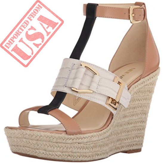 Buy Nine West Women's Jellia Leather Wedge Sandal Online in Pakistan