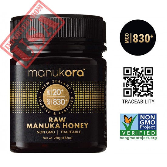 Manukora UMF 20+/MGO 830+ Raw Mānuka Honey Authentic Non-GMO New Zealand Honey, Traceable from Hive to Hand Sale in Pakistan