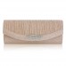 Buy Damara Womens Leaf Dazzling Rhinestone Flap Clasp Clutch Online in Pakistan