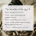 Aged Black Garlic Capsules - Garlic Pills for Cholesterol Support - Less Odor - Potent Antioxidant - 60 Capsules - Allium Sativum Supplement - More Effective Than Allicin