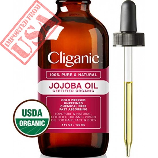 Buy USDA Organic Jojoba Oil, 100% Pure Natural Cold Pressed Imported From USA