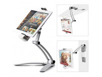 Kitchen Tablet Mount Stand iKross 2-in-1 Kitchen Wall/CounterTop Desktop Mount Recipe Holder Stand for 7 to 13 Inch Tablet fits 2017 iPad Pro 12.9/9.7 / Air/Mini, Surface Pro, Nintendo Switch
