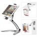 Kitchen Tablet Mount Stand iKross 2-in-1 Kitchen Wall/CounterTop Desktop Mount Recipe Holder Stand for 7 to 13 Inch Tablet fits 2017 iPad Pro 12.9/9.7 / Air/Mini, Surface Pro, Nintendo Switch