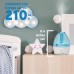 Pure Guardian H910BL Ultrasonic Cool Mist Humidifier, 14 Hrs. Run Time, 210 Sq. Ft. Coverage, Small Rooms, Quiet, Filter Free, Silver Clean Treated Tank