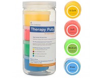 Premium Quality Therapy Putty (4 Pack, 3-oz Each) for Hand Exercise: Variable Resistance Containers for Rehab Therapy and Stress Relief by Thera FlintRehab