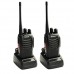 Galwad-888S Walkie Talkie 2pcs in One Box with Rechargeable Battery Headphone Wall Charger Long Range 16 Channels Two Way Radio (2pcs radios)