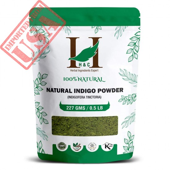 100% Natural Indigo Powder for Hair (227g / (1/2 lb) / 8 ounces) Indigofera tinctoria to color your hair brown to black