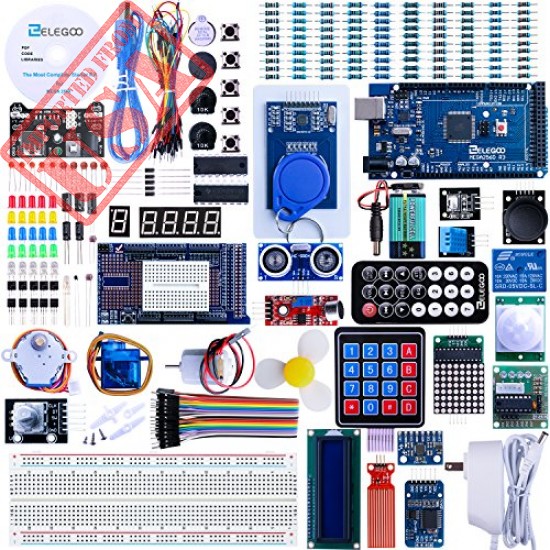 Elegoo EL-KIT-008 Mega 2560 Project The Most Complete Ultimate Starter Kit w/TUTORIAL for Arduino UNO Nano sale Online in Pakistan