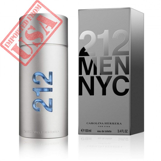 BUY 212 MEN NYC BY CAROLINA HERRERA EAU DE TOILETTE 3.4 OZ 100 ML IMPORTED FROM USA