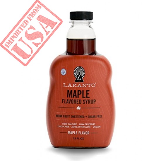 Lakanto Maple Flavored Sugar-Free Syrup, 1 Net Carb (Maple Syrup, 13 oz)