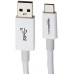 AmazonBasics USB Type-C to USB-A Male 3.1 Gen2 Cable - 3 Feet (0.9 Meters) - White
